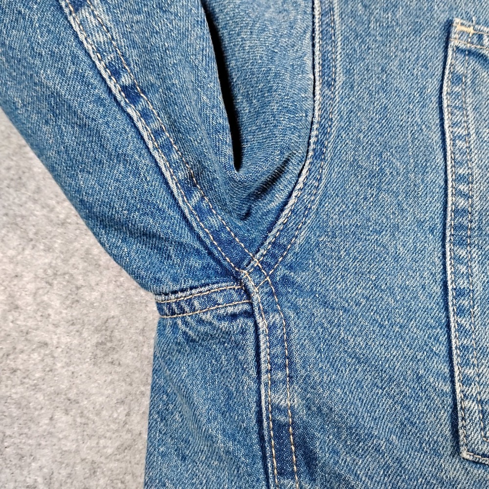 GAP Denim Diet Coke Sherpa Lined Jacket Mens Medium Blue Wash 513799-00 FAL24 - Picture 9 of 14